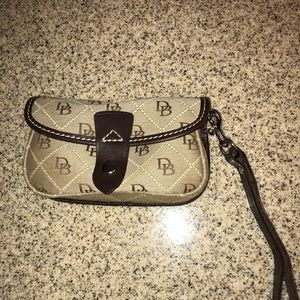 Dooney and Bourke brown wristlet